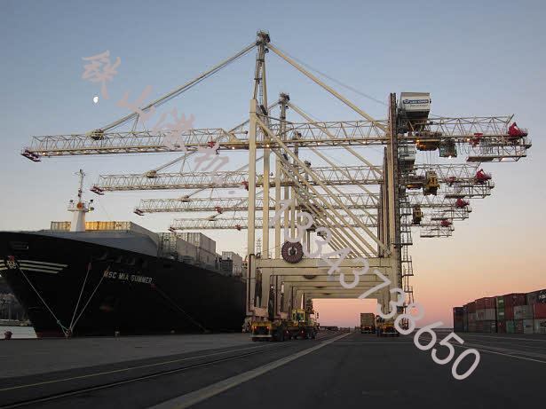 福建廈門岸邊集裝箱起重機廠家起重機主要性能參數